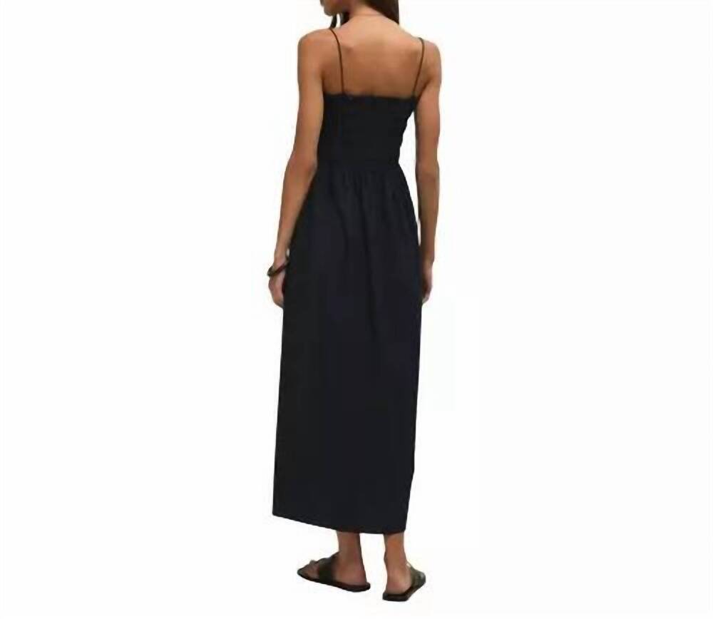 NEW Z SUPPLY cornelia poplin midi dress in black - Picture 3 of 3